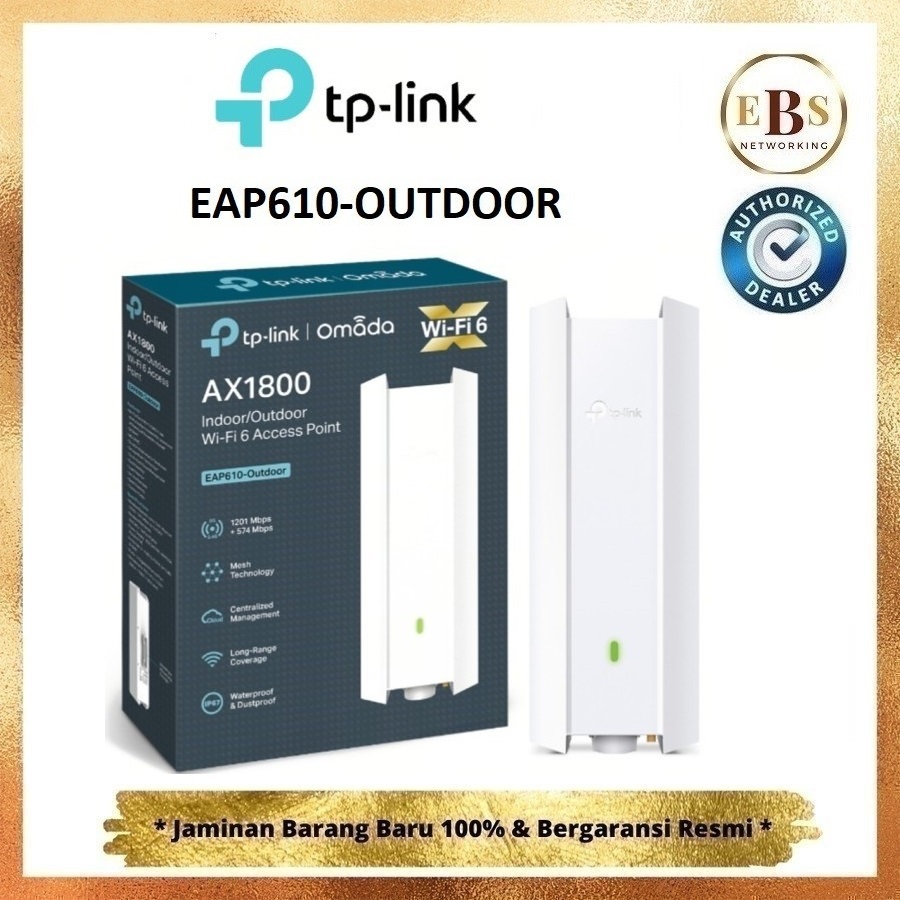 TP-LINK EAP610 Outdoor AX1800 Indoor/Outdoor WiFi 6 Access Point