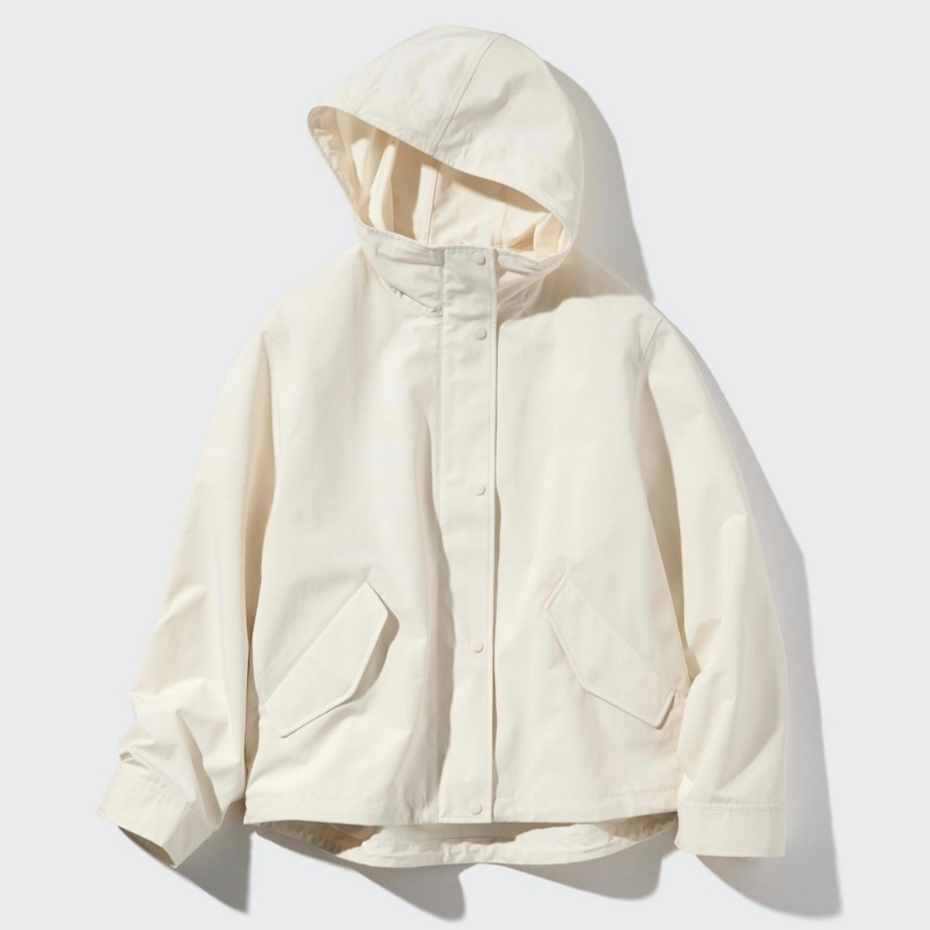 UNIQLO Jacket Wanita Parka Katun Blend New Original