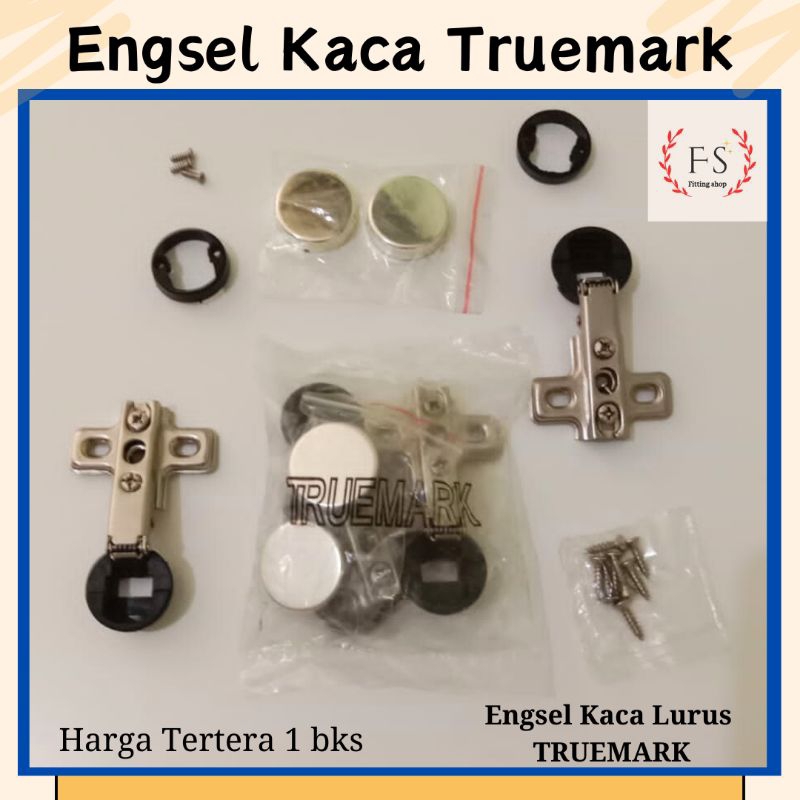 Engsel Sendok Kaca Chrome dia.26mm //Lurus