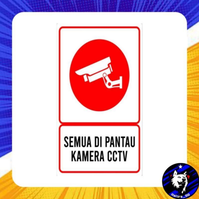 

Stiker CCTV Murah | Stiker CCTV 24 jam | Stiker Sign Kamera CCTV 24 Jam Area Pantau | Stiker CCTV Besar dan Kecil | Square | Bulat