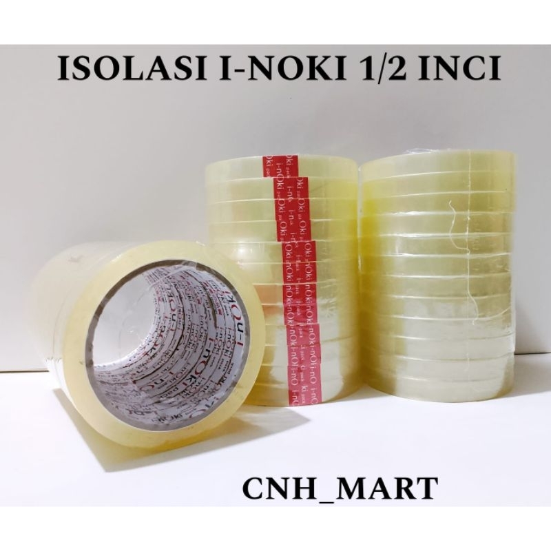 

Isolasi Bening 1/2 inch / Selotip / Solasi 12MM / Harga 1Pak (12)Pcs / I-noki