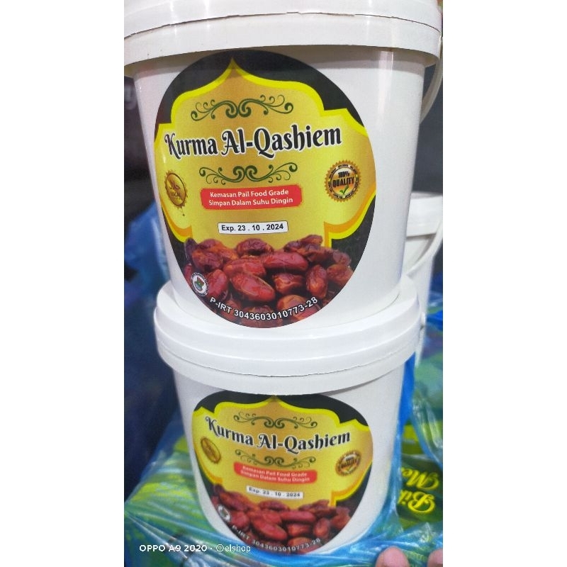 

kurma al qaseem ukuran 500gr per ember