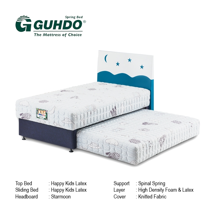 kasur springbed GUHDO 2 IN 1 HAPPY KIDS LATEX
