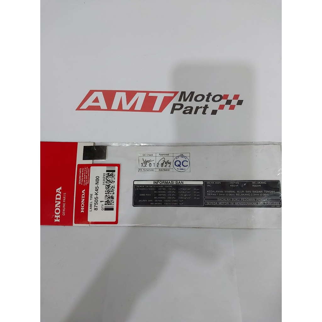 STIKER BAN CB CBR 150