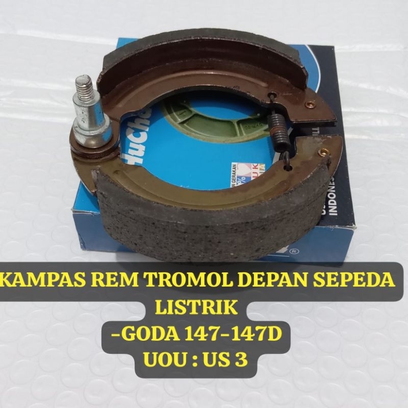 KAMPAS REM DEPAN KHUSUS SEPEDA LISTRIK TYPE GODA 147-147D ( UOU: US 3