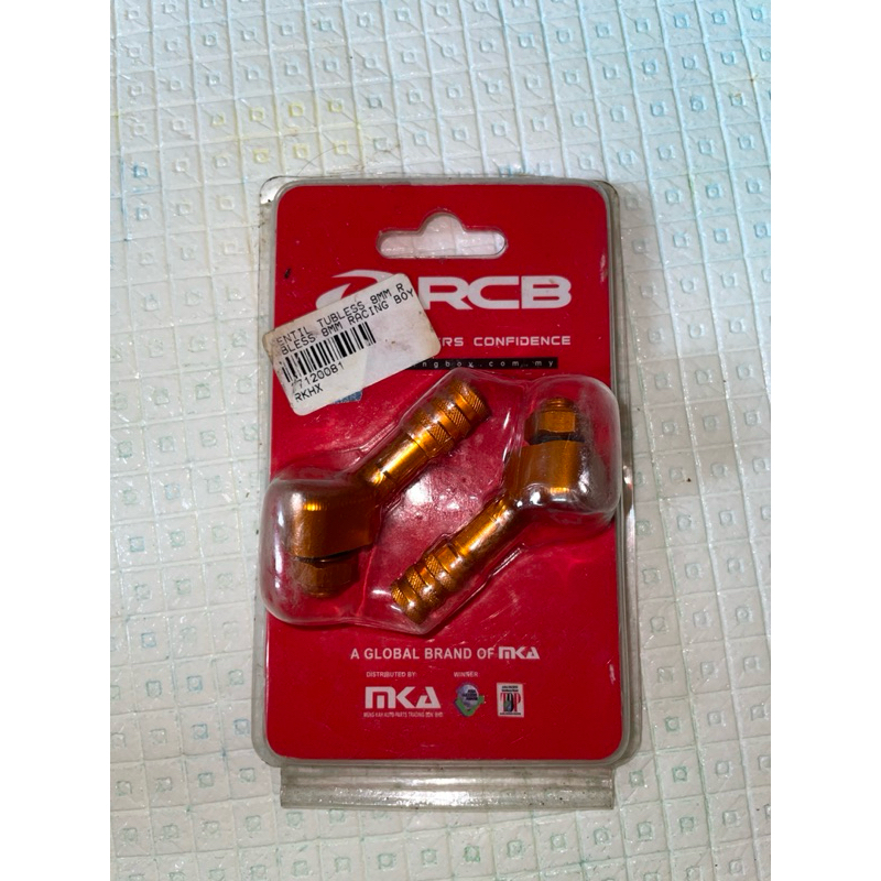 PENTIL BAN RCB RACING BOY GOLD 8mm