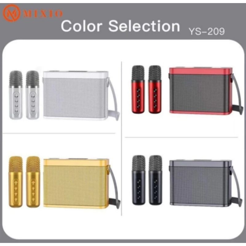 MIXIO YS-209 Portable Karaoke Speaker Bluetooth for Mobile Phone