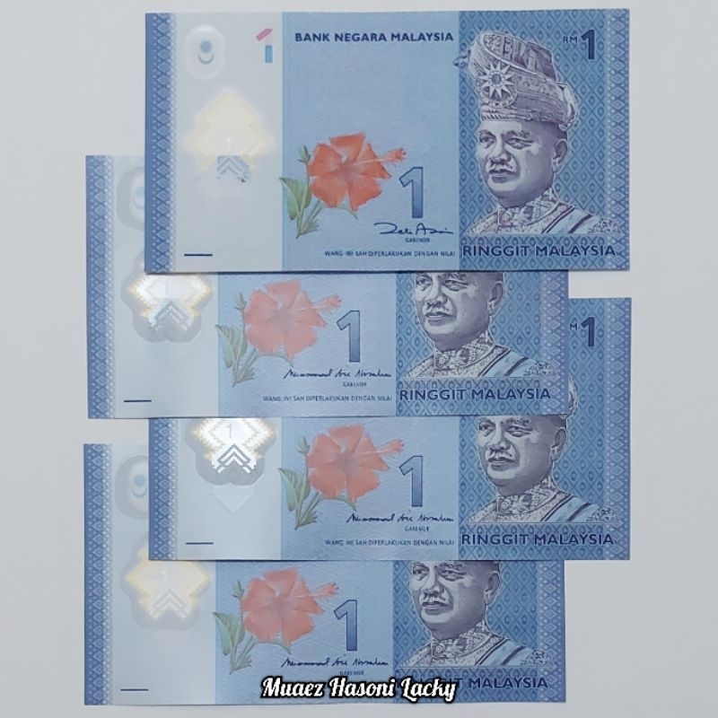 Koleksi Malaysia Ringgit Pecahan 1 One Ringgit Polymer