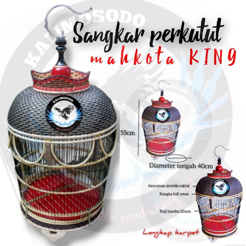 Sangkar burung perkutut tebok lepas