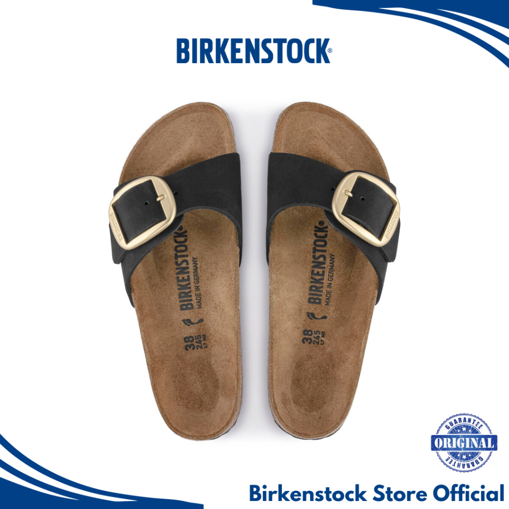 Sandal Birkenstock Madrid Big Buckle LENB Narrow - Black