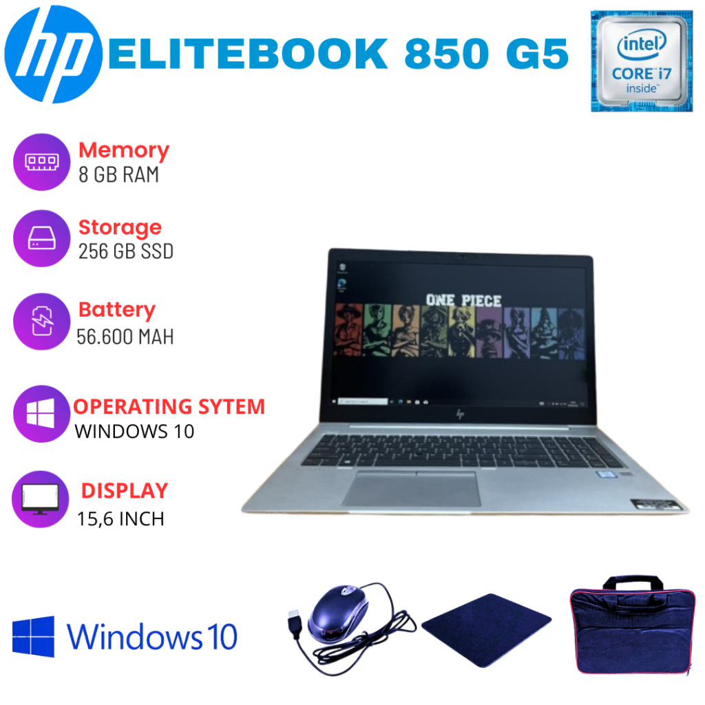 LAPTOP HP ELITEBOOK 850 G5/850 G3/850 G2/850 G1 SECOND BERGARANSI 100% PC COMPUTER LAPTOP BEKAS BERK