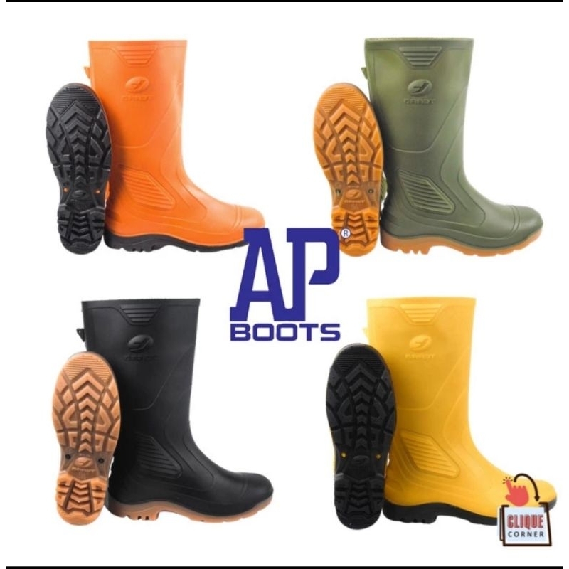 Sepatu Safety Ap Boot Tera Eco 3/Sepatu Ap Boot Hijau/Sepatu Safety Boot Ap/Ap Boot Kuning