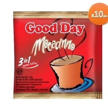 

Kopi good day mocacinno 3in1 (10 sachet perenceng)