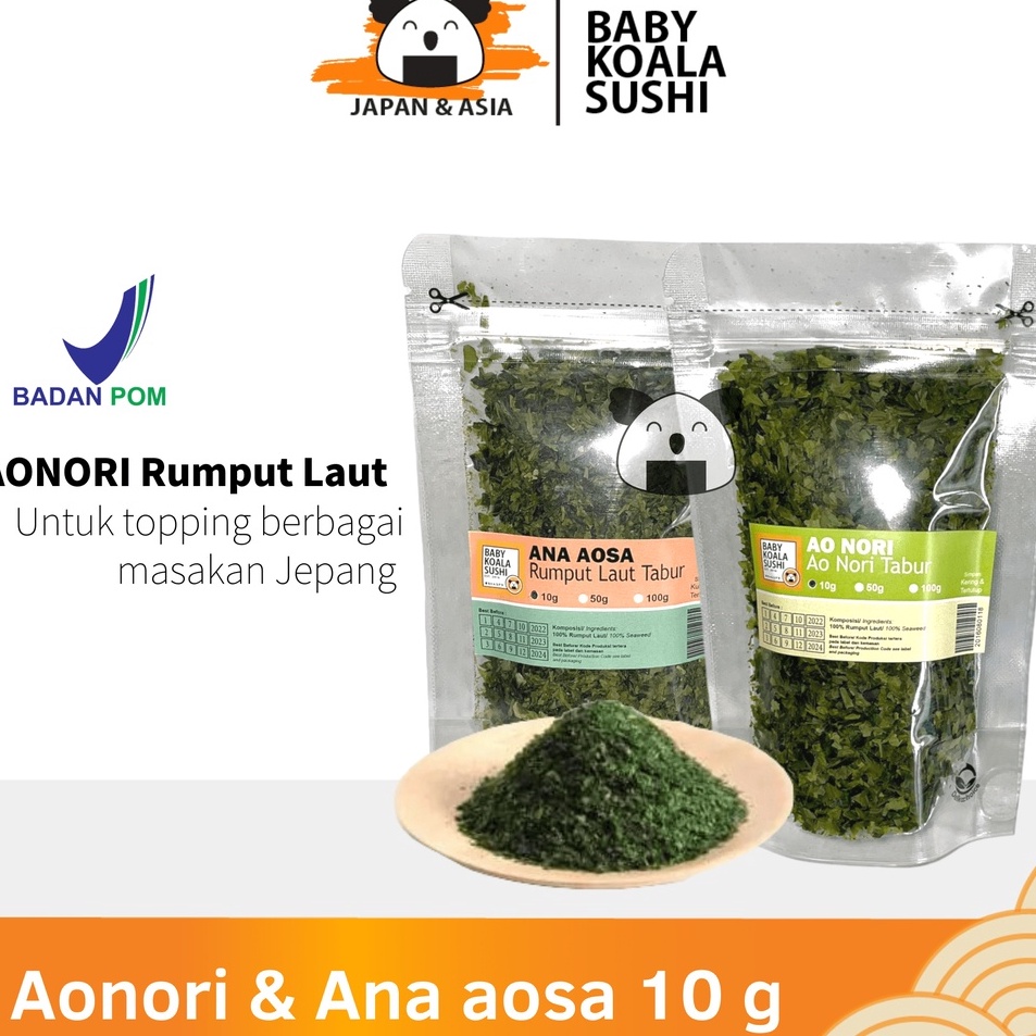 

5zBest Produk AONORI Bubuk Nori 1 g Ao Nori Powder Import Taburan Takoyaki Seaweed Powder Mentai Q97