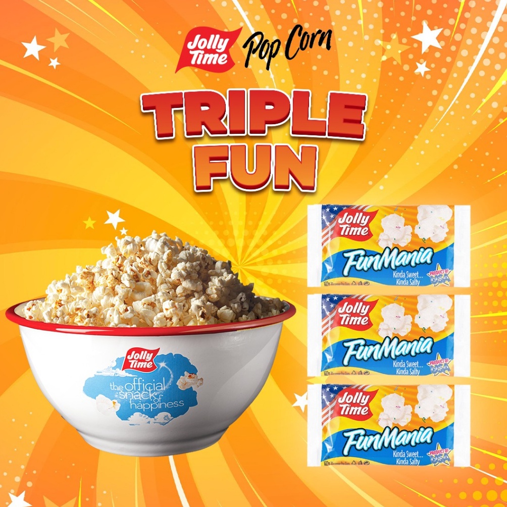 

yl Kirim Langsung Jolly Time Paket Triple Fun 3FM Mircowave Popcorn Live R79