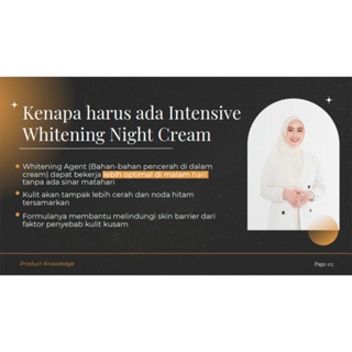 Reglow Intensive Whitening Night Cream BRIGHTENING + ANTI AGING + REPAIRING Sudah BPOM & Halal MUI