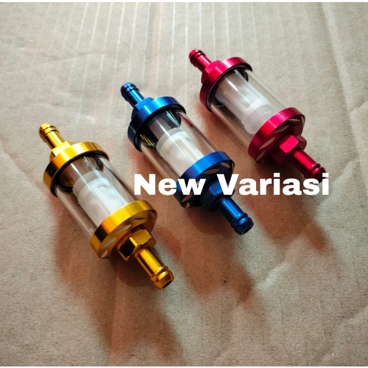 Filter Bensin Motor Variasi Kaca Saringan Bahan Bakar Cocok ke Semua Motor Beat Vario Scoopy Mio Lex