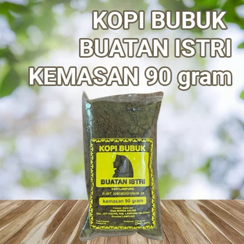 

Kopi Bubuk Buatan Istri 90gram, Kopi Lampung