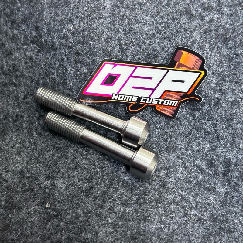 baut shock depan ceper ,baut shock lowering L stainless custom handmade titanium