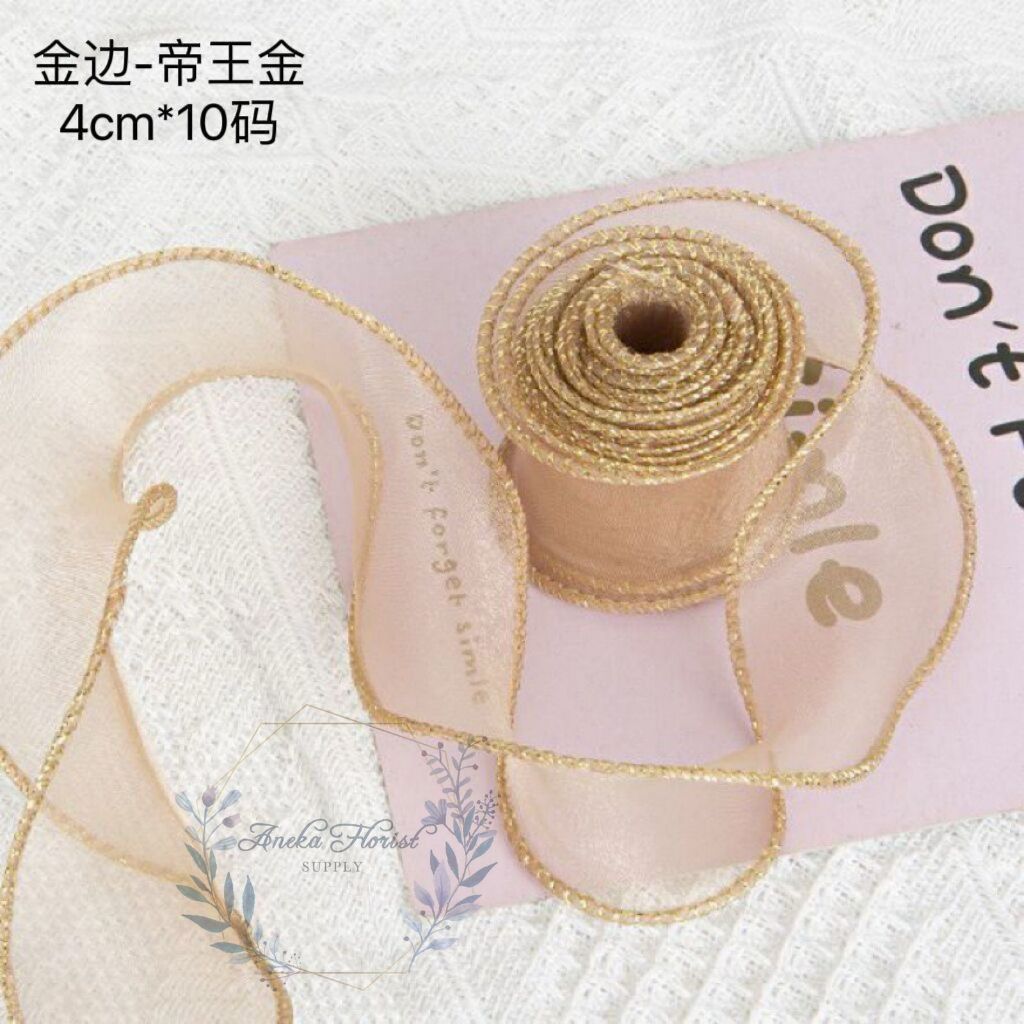 

ANEKAFLORIST - PITA KRIWIL ECER LIS GOLD / METER - PITA KRIWIL LIS GOLD - PITA GOLD - PITA BUKET - PITA BUNGA - AF156