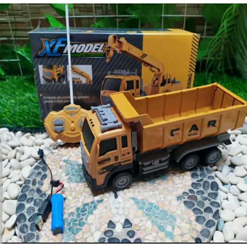 Rc dump truck Remote Control - Mainan dump truk Remot Kontrol Anak