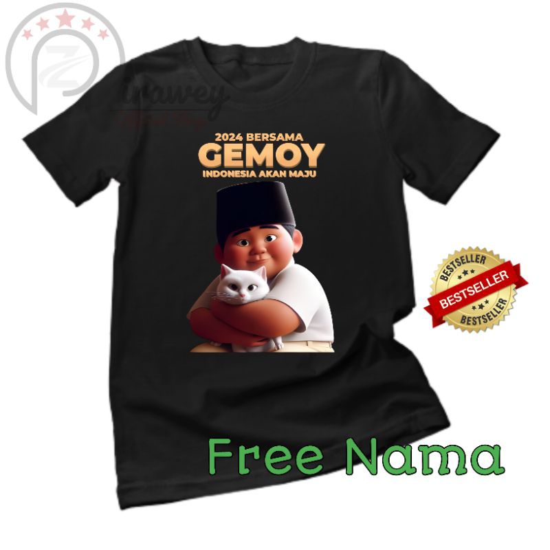 Kaos Anak Gambrar Gemoy custome