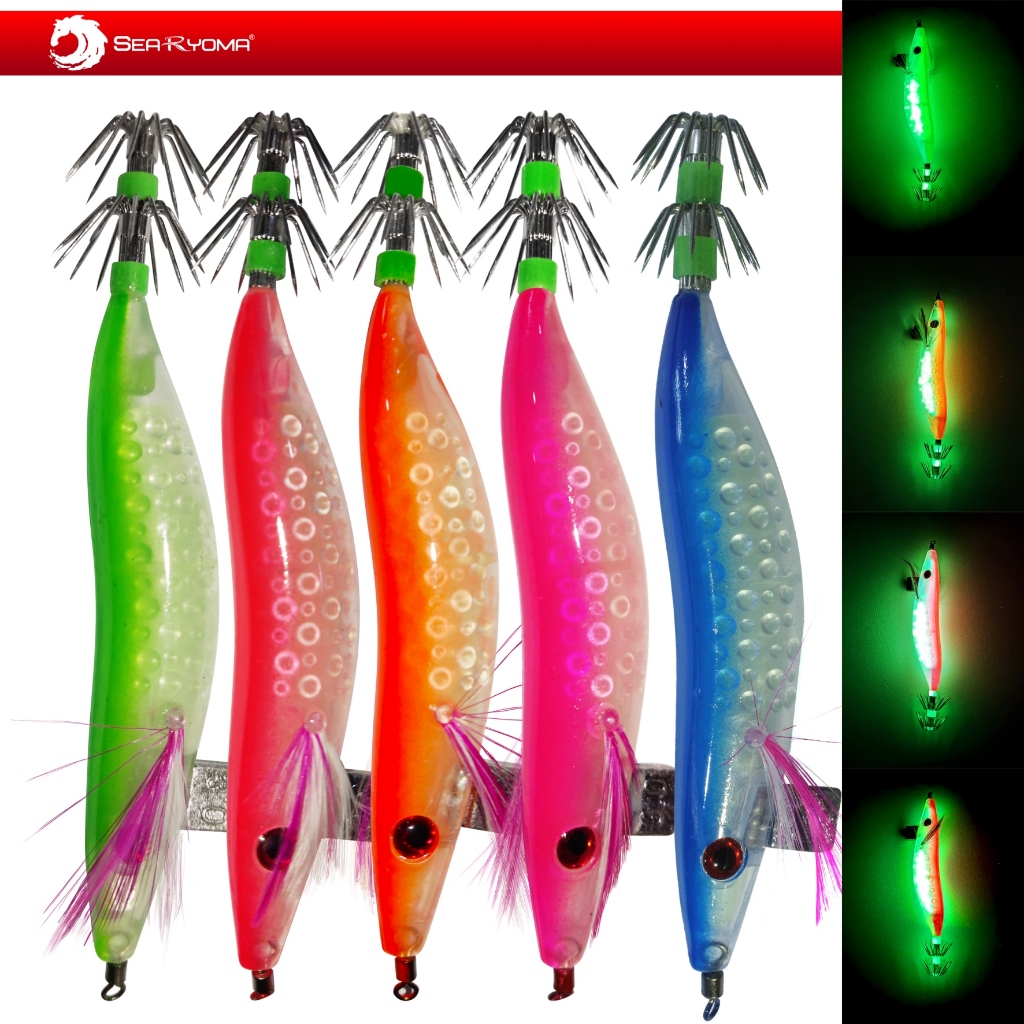 SeaRyoma Premium Shrimp Fishing Squid Hook - Umpan Pancing Cumi Premium berbentuk Udang-udangan size