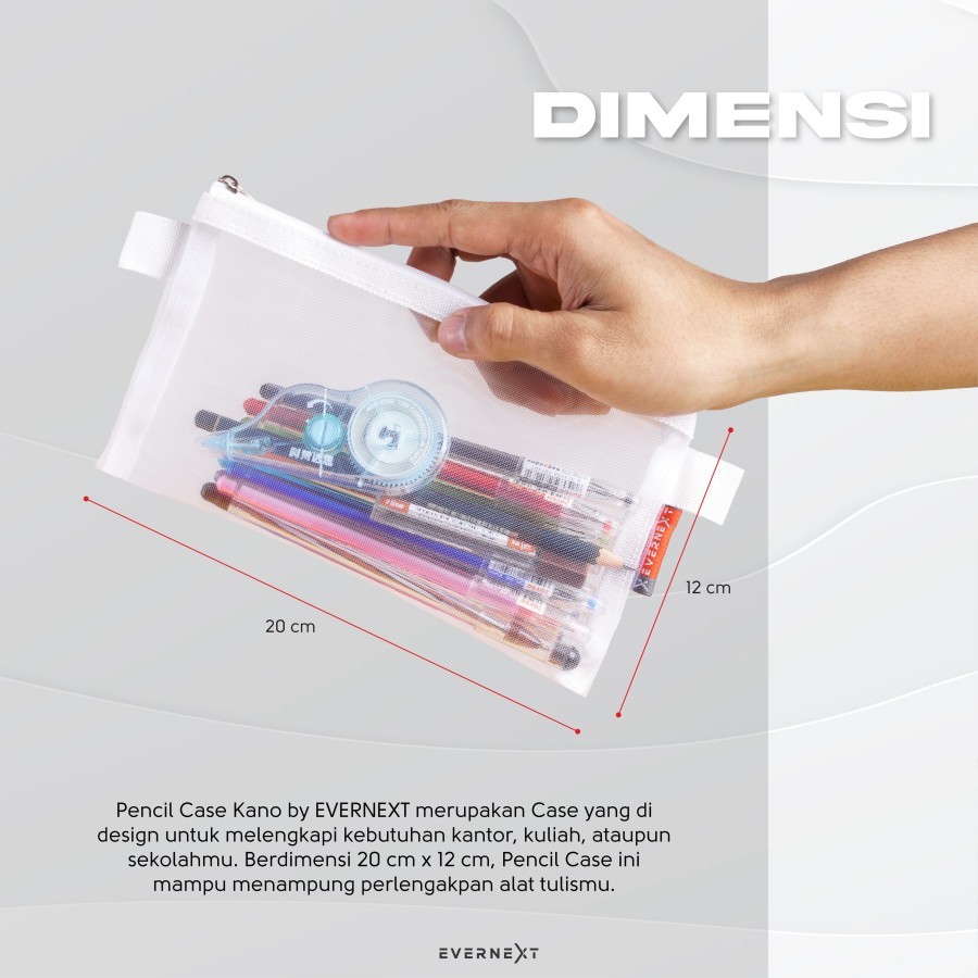 

Tempat Pensil Sekolah Kuliah Pencil Case Kano Pouch Alat Tulis Kantor Kotak Box Pensil Pulpen Organizer