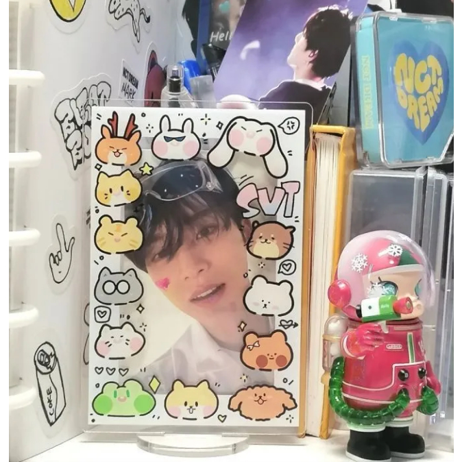 [PO/DP] SEVENTEEN ANIMAL CHARACTERS STANDEE ACRYLIC CAHOL PC POCA PHOTOCARD CARD HOLDER S'COUPS MING