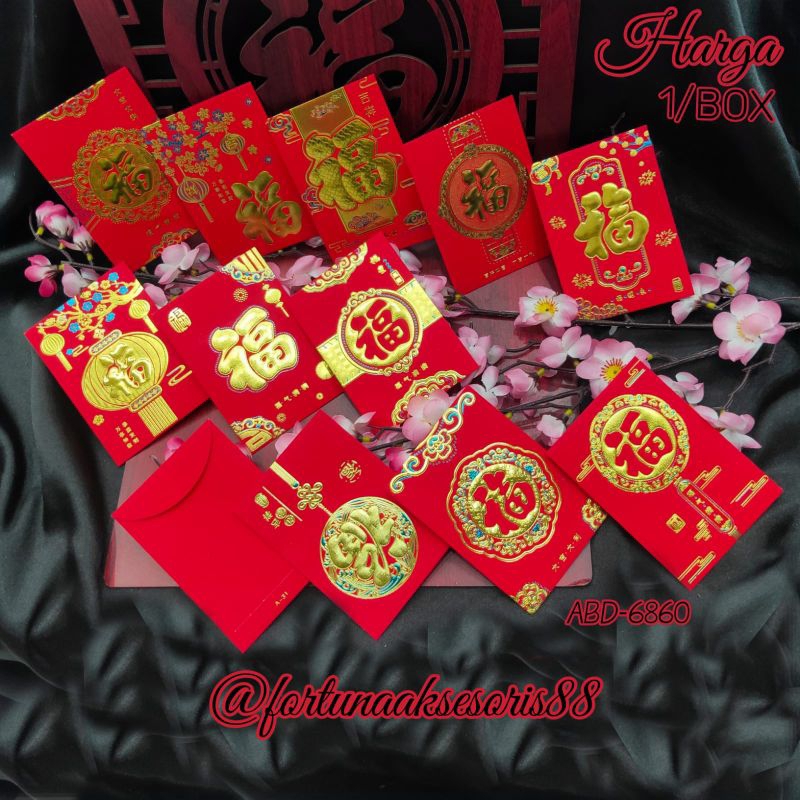 

(20 LEMBAR) ANGPAO IMLEK FU / ANGPAU HOK BOX MIKA / ANGPAU WEDDING NIKAH / ABD6860