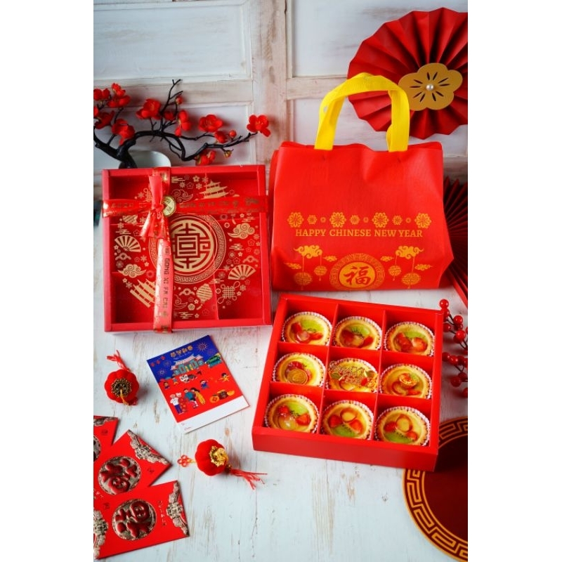 

Tart susu mini buah Hampers imlek/ pie susu mini buah Hampers CNY