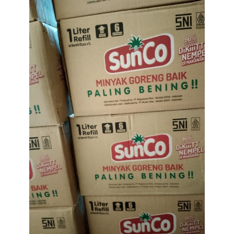 

Minyak Sunco 1 ltr 1 dos ( isi 12 )