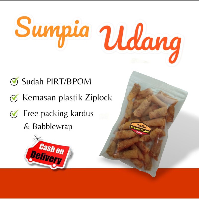 

Cemilan Sumpia Udang Original 100 Gram