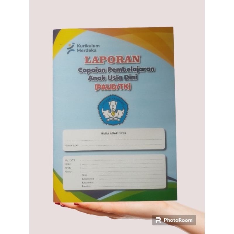 raport TK/PAUD kurikulum merdeka edisi terbaru