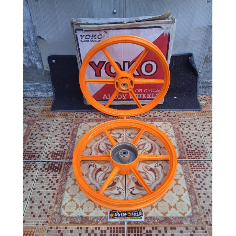 velg original Yoko Thailand honda supra 125 Kharisma