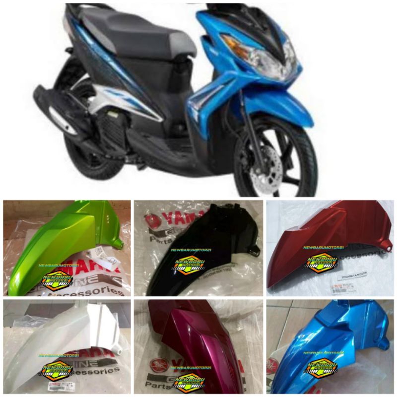 Spakbor depan XEON KARBU, XEON RC PUTIH ASLI YAMAHA