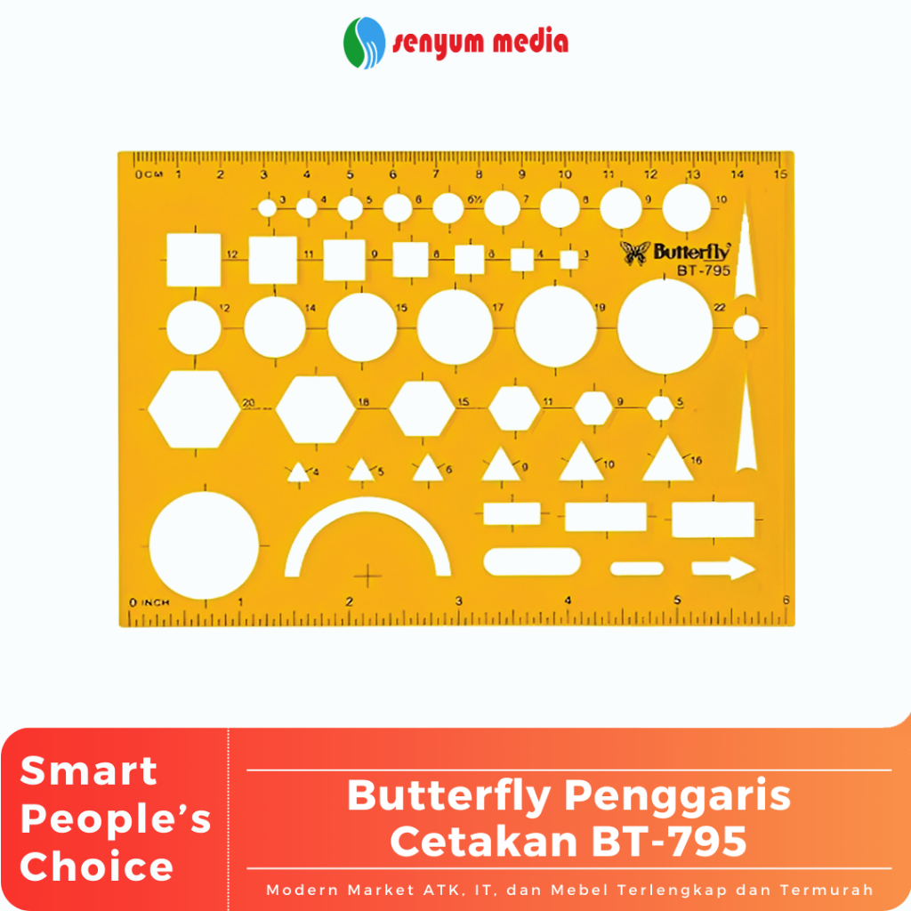 

Butterfly Penggaris Cetakan BT-795 (1 Pcs) (S:PCS)