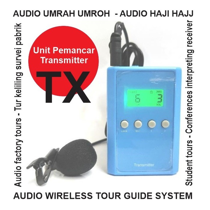 Transmitter Unit Tambahan Audio Umroh Audio Haji Hajj Promick UHF01AA