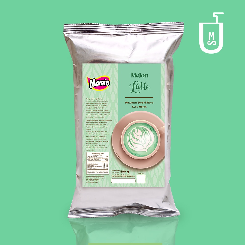 

Minuman Serbuk Melon Latte Mamio Kemasan 500 gram