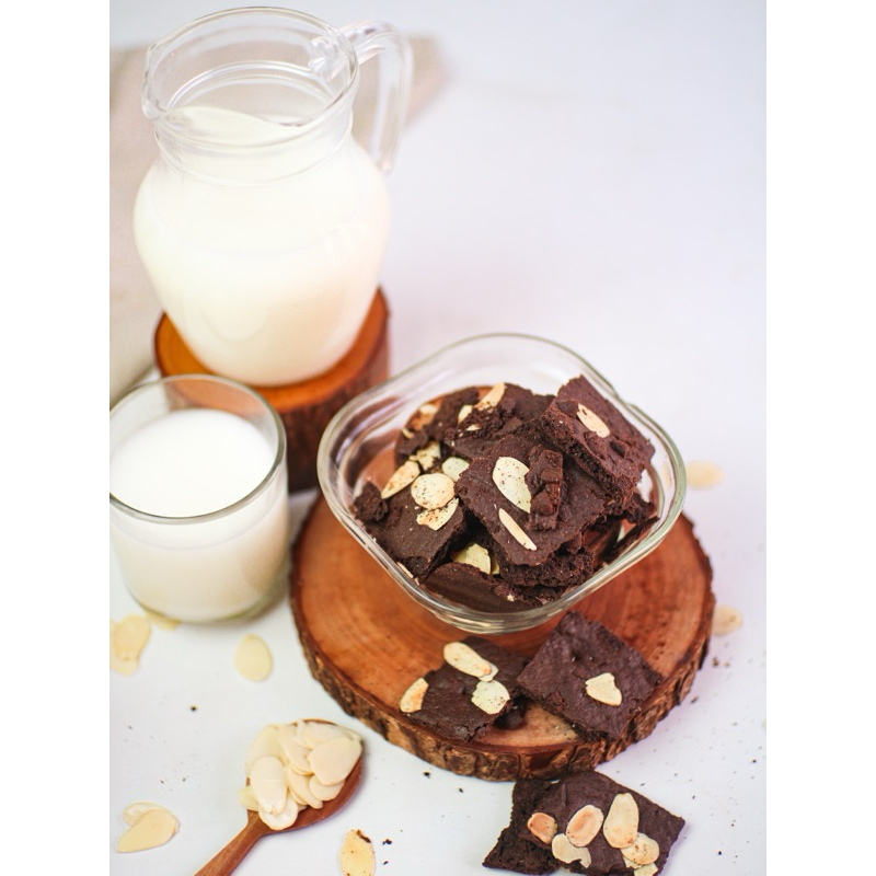 

brownis crispi cemilan sehat kekinian