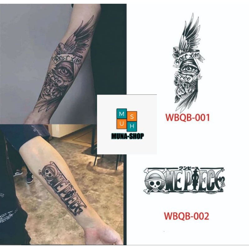 Fruit Ink Tato Temporer Tattoo Temporary Semi Permanen Tahan Air Anti Air 1 Bulan Seri Tulisan ONE P