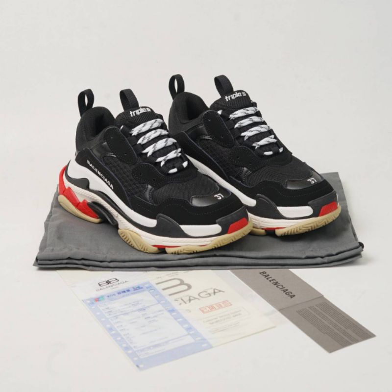 Balenciaga Triple s Black White Red