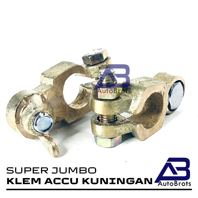 Stok Banyak Klem Accu Kuningan Super Jumbo Mobil Truk Besar  Terminal Kepala Aki Mobil   Harga Set 3