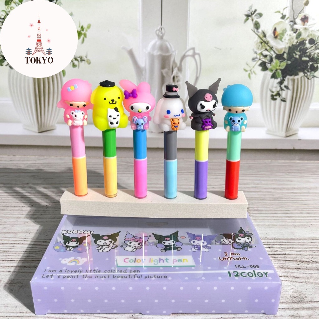 

Stabilo Sanrio 1 Set Box Isi 6 Pcs 12 Warna Pastel Highlighter Souvenir Alat Tulis