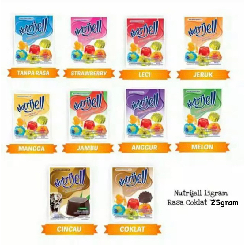 

NUTRIJEL POWDER RASA BUAH / NUTRIJEL JELLY