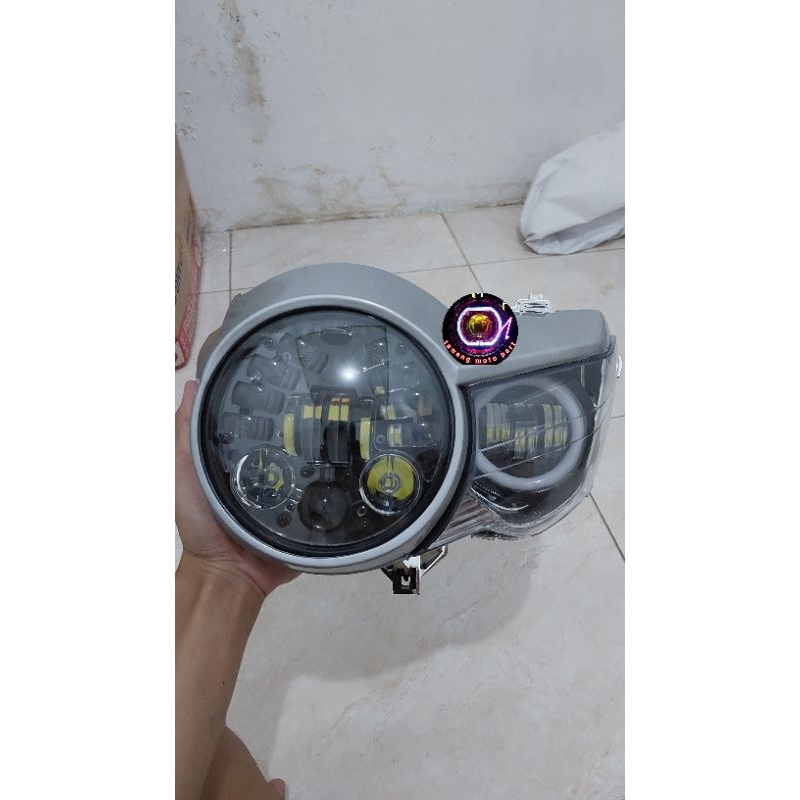 Lampu Depan Tiger Pece DAYMAKER DAY 5,75 inch 16 LED set Daymaker mini 3 mata