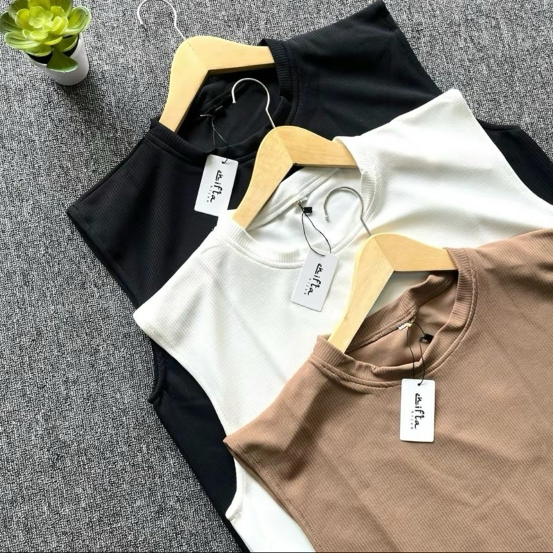 (SUPER JUMBO) INNER DRESS KNIT PREMIUM ENIFTA UKURAN XXL
