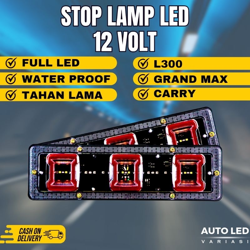 Stoplamp LED 12 Volt 30cm Lampu Sein Mobil Variasi AL15