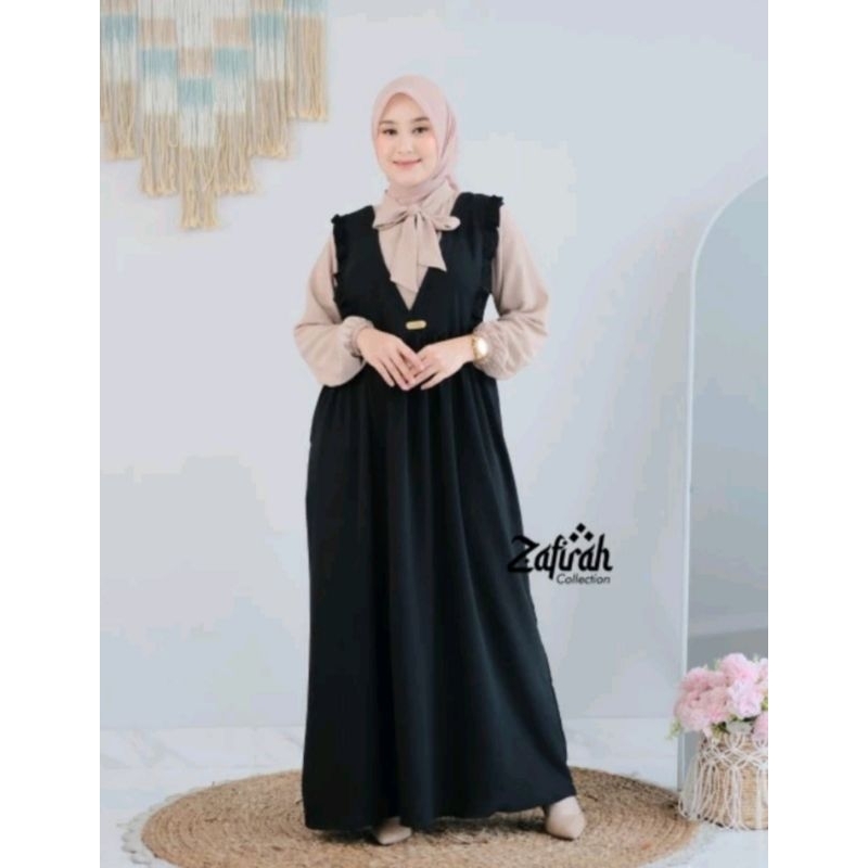 GAMIS SYAFFIRAH BAHAN CRINKLE AIRFLOW PREMIUM