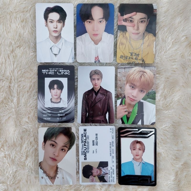 NCT 127 THE LINK MUMO WITHMUU AR TICKET SMCU UNIVERSE MARK TAEIL JAEHYUN DOYOUNG HAECHAN PHOTOCARD P